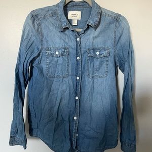 Forever 21 Denim Button Up Shirt